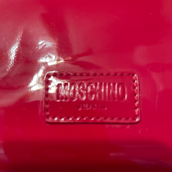 Moschino Jeans read and blue clutch gorgeous credit card holder mirror 12x6 - Picture 3 of 4